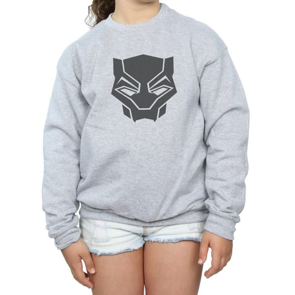 Marvel Girls Black Panther Black On Black Sweatshirt