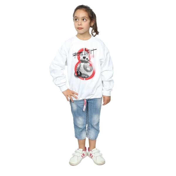 Star Wars Girls The Last Jedi BB-8 Roll With It Sweatshirt