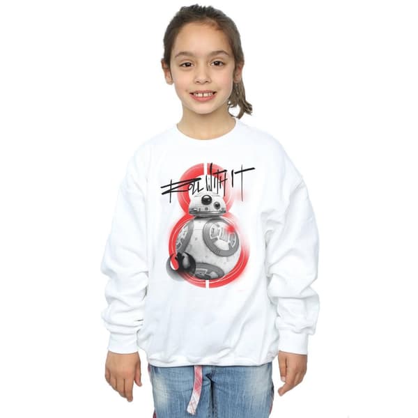 Star Wars Girls The Last Jedi BB-8 Roll With It Sweatshirt