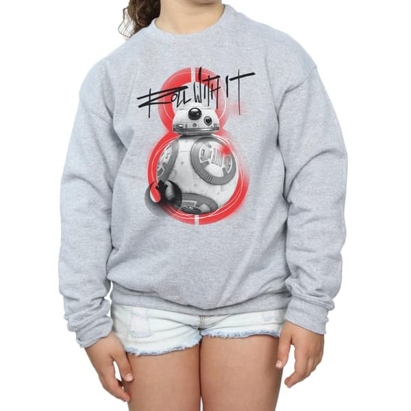 Star Wars Girls The Last Jedi BB-8 Roll With It Sweatshirt