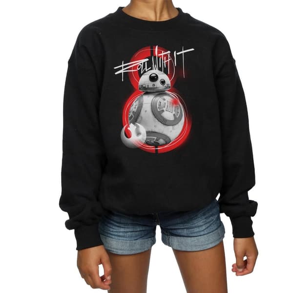 Star Wars Girls The Last Jedi BB-8 Roll With It Sweatshirt
