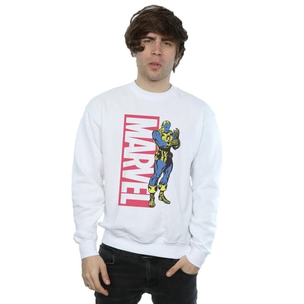 Marvel Mens Iron Man Pop Profile Sweatshirt