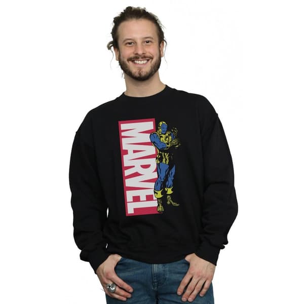 Marvel Mens Iron Man Pop Profile Sweatshirt