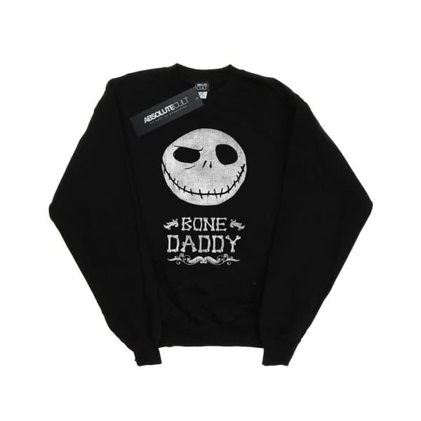 Disney Pojkar Nightmare Before Christmas Bone Daddy Sweatshirt Black 9-11 Years