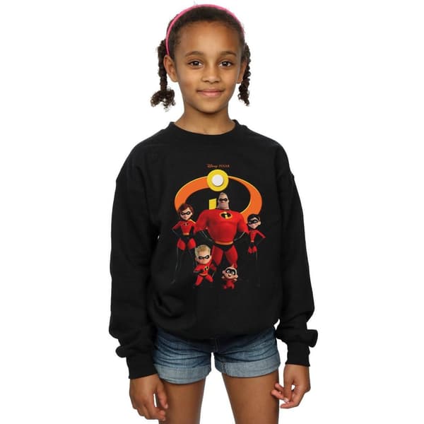 Disney Sweatshirt med grupplogotyp för flickor - Incredibles 2