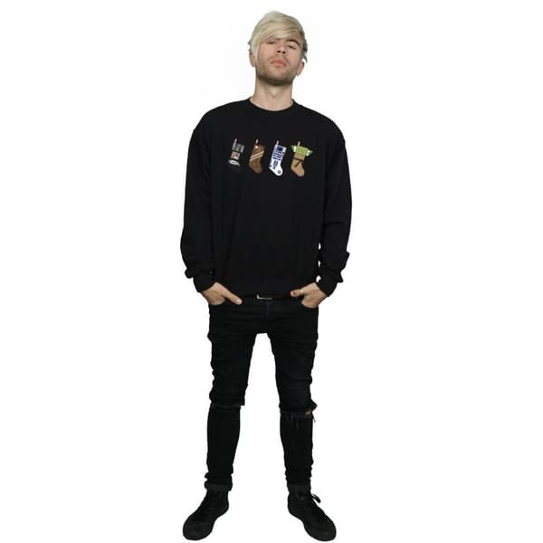 Star Wars Mens Christmas Stockings Sweatshirt