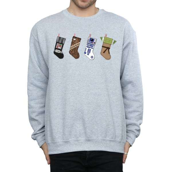 Star Wars Mens Christmas Stockings Sweatshirt