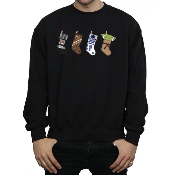 Star Wars Mens Christmas Stockings Sweatshirt