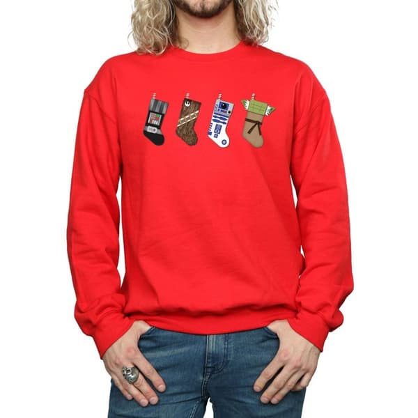 Star Wars Sweatshirt med julstrumpor för herrar