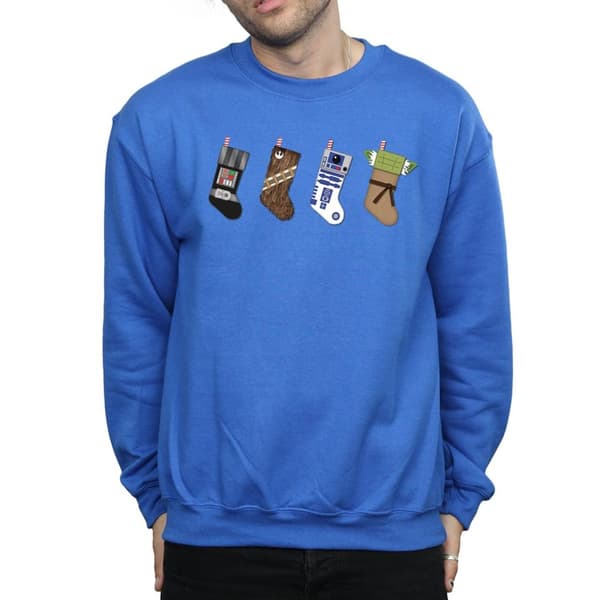 Star Wars Mens Christmas Stockings Sweatshirt