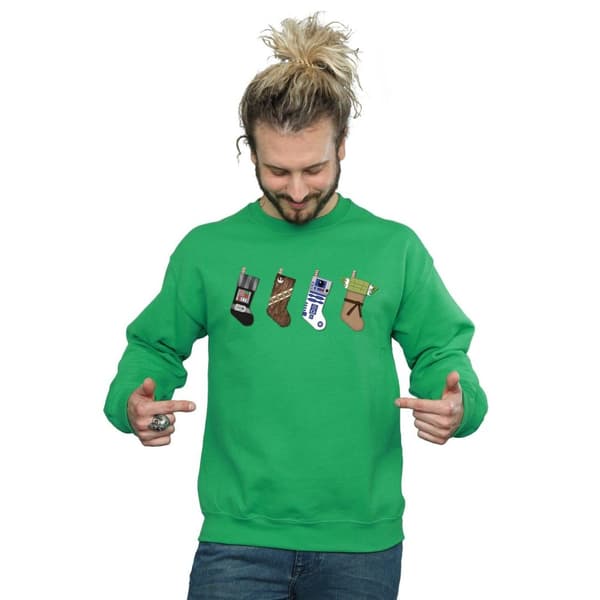 Star Wars Sweatshirt med julstrumpor för herrar