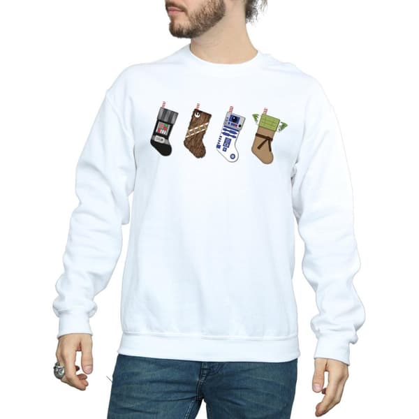 Star Wars Sweatshirt med julstrumpor för herrar