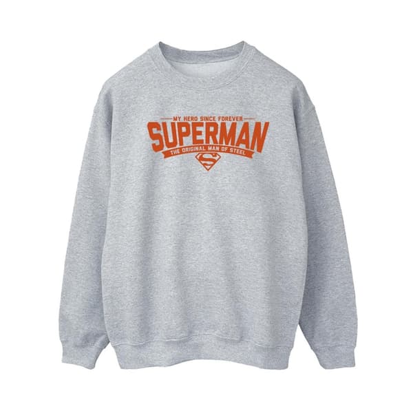 DC Comics Dam/Tjej Superman Hero Dad Sweatshirt Sports Grey L