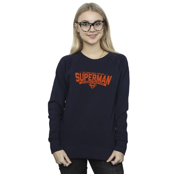DC Comics Dam/Tjej Superman Hero Dad Sweatshirt