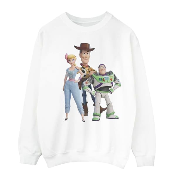Disney Sweatshirt för flickor Toy Story 4 Woody Buzz och Bo Peep