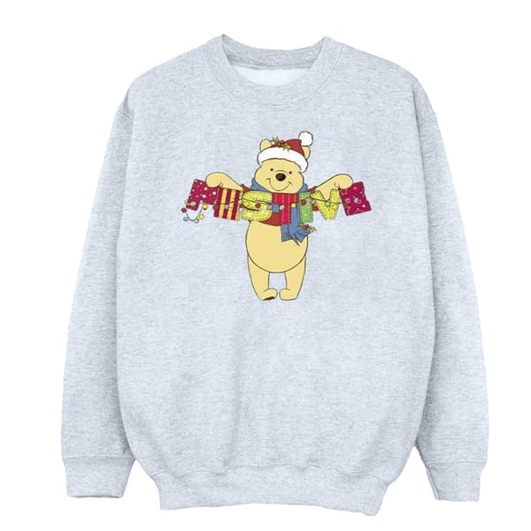Disney Womens/Ladies Winnie The Pooh Festive Sweatshirt