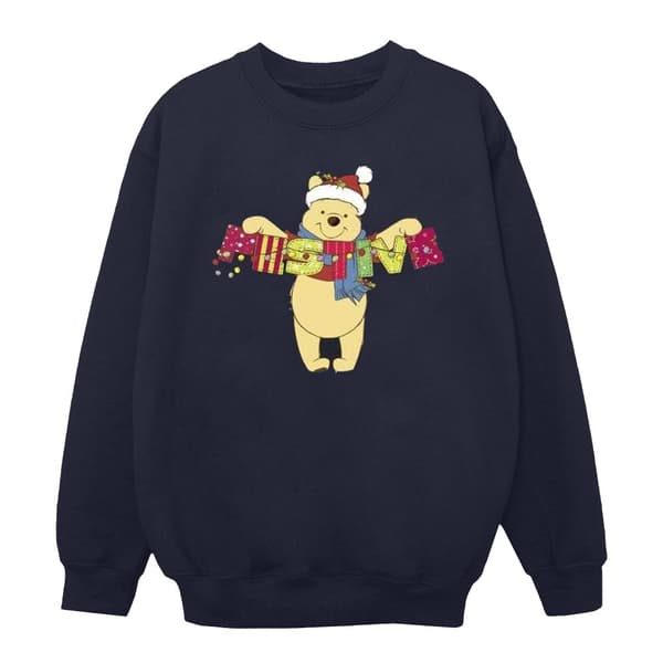 Disney Womens/Ladies Winnie The Pooh Festive Sweatshirt
