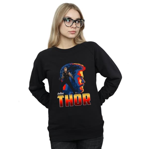 Marvel Womens/Ladies Avengers Infinity War Thor Character Sweatshirt