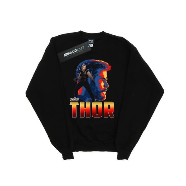 Marvel Womens/Ladies Avengers Infinity War Thor Character Sweatshirt Black XXL