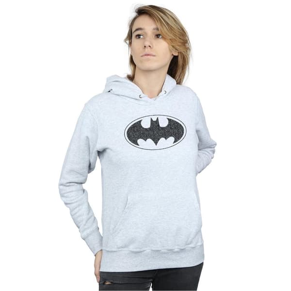 DC Comics Womens/Ladies Batman One Colour Logo Hoodie