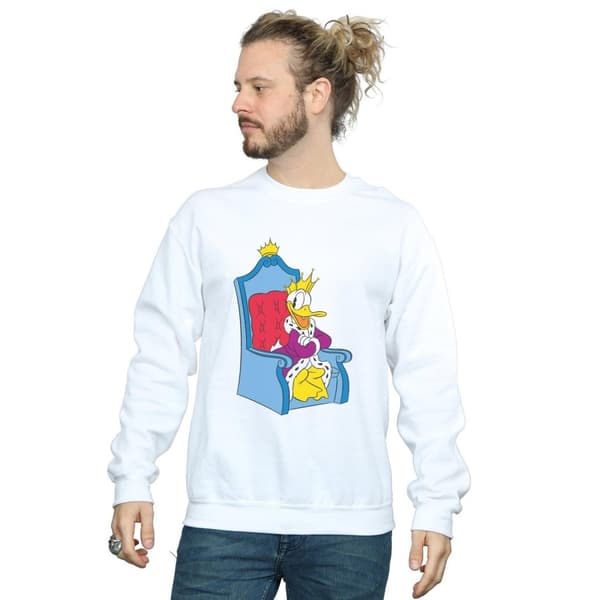 Disney Mens Donald Duck King Donald Sweatshirt