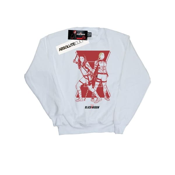 Marvel Womens/Ladies Black Widow Movie Sisters Silhouette Sweatshirt