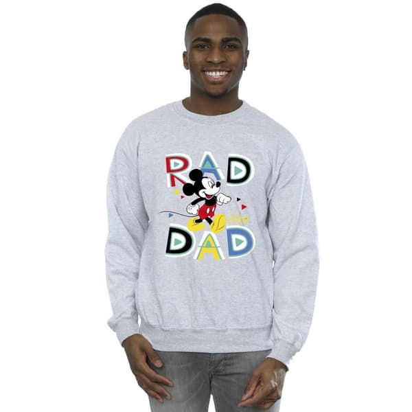 Disney Mens Mickey Mouse Rad Dad Sweatshirt