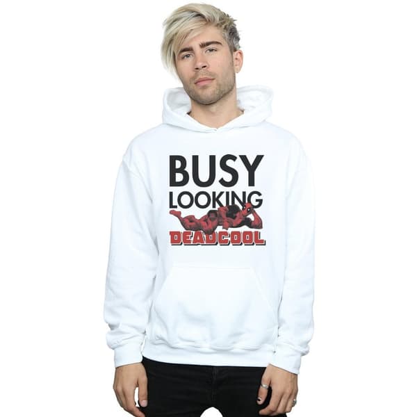 Marvel Mens Deadpool Busy Looking Deadcool Hoodie