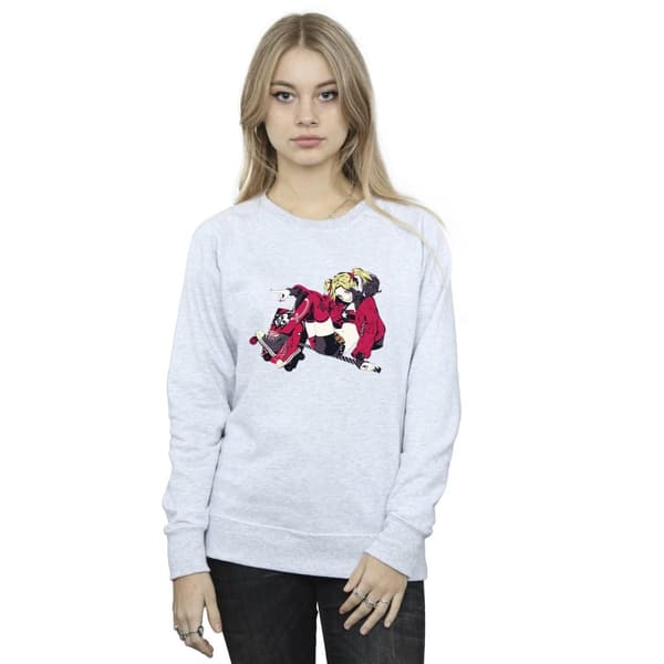DC Comics Dam/Tjej Harley Quinn Rullskridskor Sweatshirt