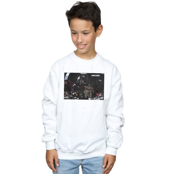 Star Wars Boys The Mandalorian Mando And Co-Pilot Sweatshirt