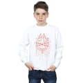Pikkukuva 2 / 3: Star Wars Boys Millennium Falcon Christmas Tree Delivery Sweatshirt