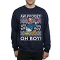 Miniatyrbilde 3 av 5: Disney Mens Donald Duck Christmas Fair Isle Sweatshirt