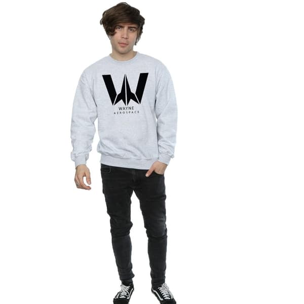 DC Comics Mens Justice League Movie Wayne Aerospace Sweatshirt