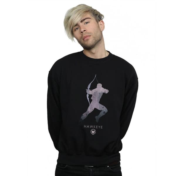 Marvel Mens Hawkeye Silhouette Sweatshirt