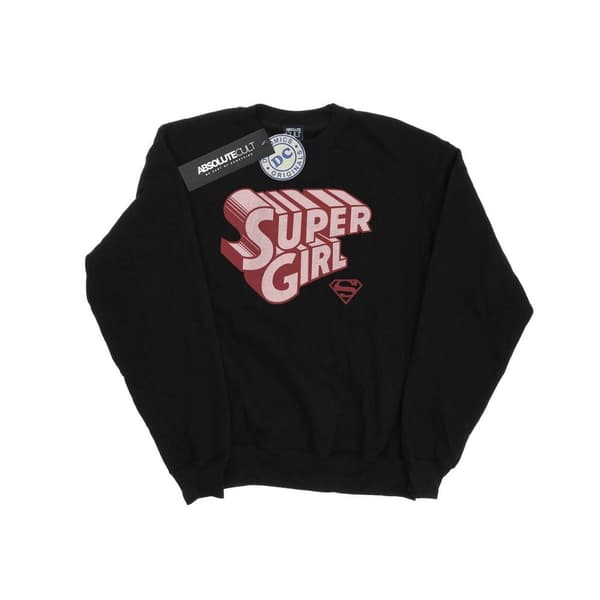 DC Comics Boys Supergirl Retro Logo Sweatshirt