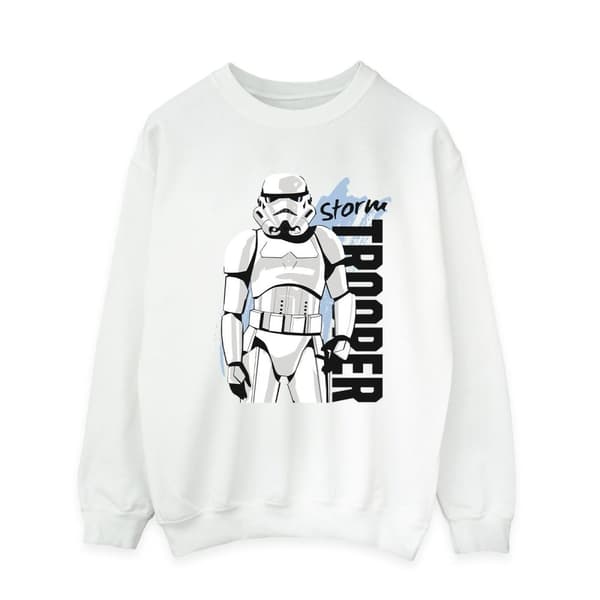 Star Wars Mens Storm Trooper Sweatshirt White 5XL