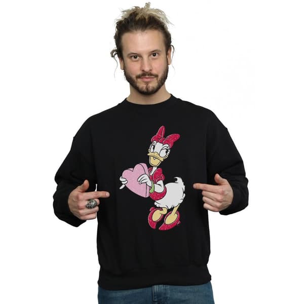 Disney Daisy Duck Love Heart - Sweatshirt - Herrar
