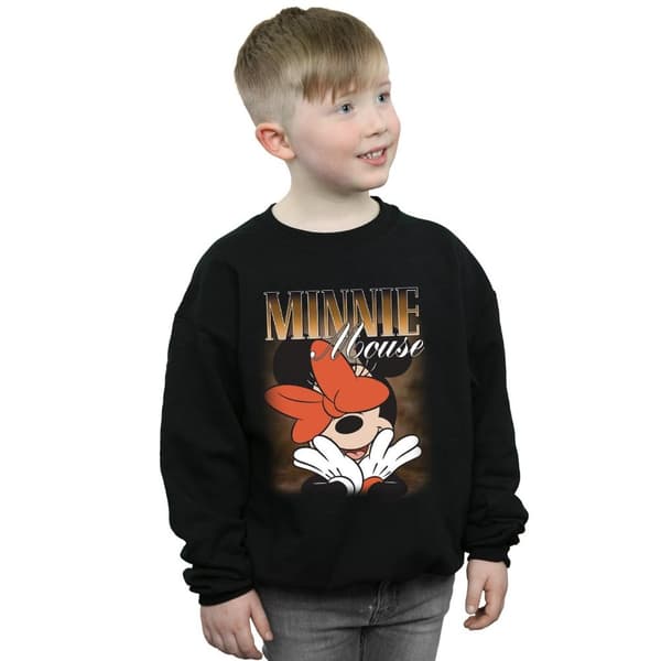 Disney Pojkar Minnie Mouse Bow Montage Sweatshirt