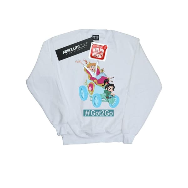 Disney Mens Wreck It Ralph Cinderella And Vanellope Sweatshirt
