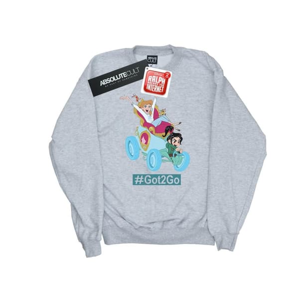 Disney Mens Wreck It Ralph Cinderella And Vanellope Sweatshirt
