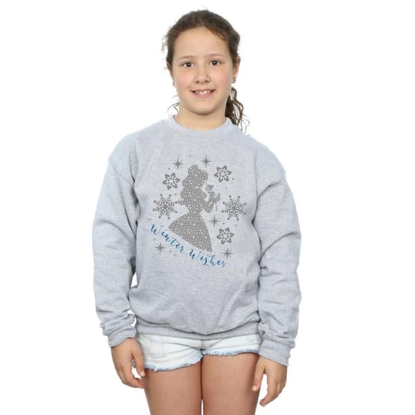 Disney Princess Belle Winter Silhouette Sweatshirt för flickor