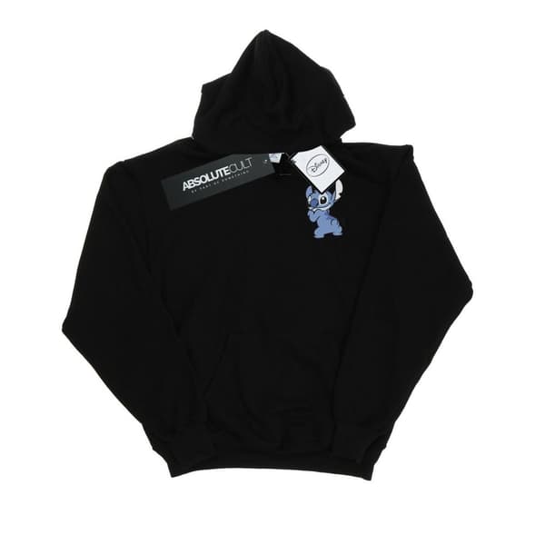 Disney Mens Lilo And Stitch Stitch Backside Breast Print Hoodie