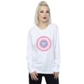 Miniatyrbillede 2 af 3: Marvel Womens/Ladies Captain America Flowers Shield Sweatshirt