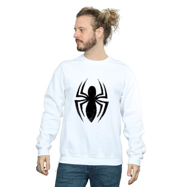 Marvel Mens Spider-Man Ultimate Spider Logo Sweatshirt