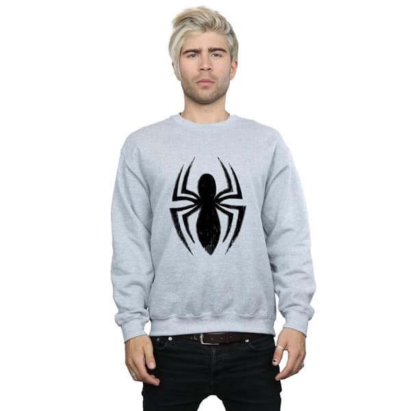 Marvel Mens Spider-Man Ultimate Spider Logo Sweatshirt