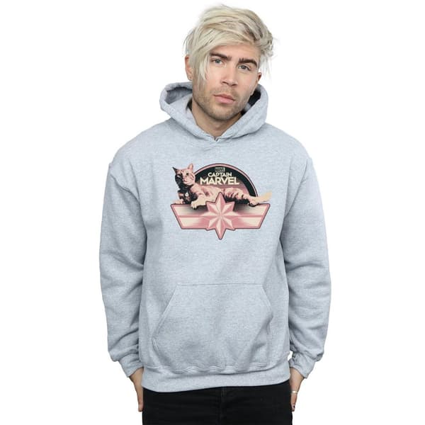 Marvel Mens Captain Marvel Chillin Goose Hoodie