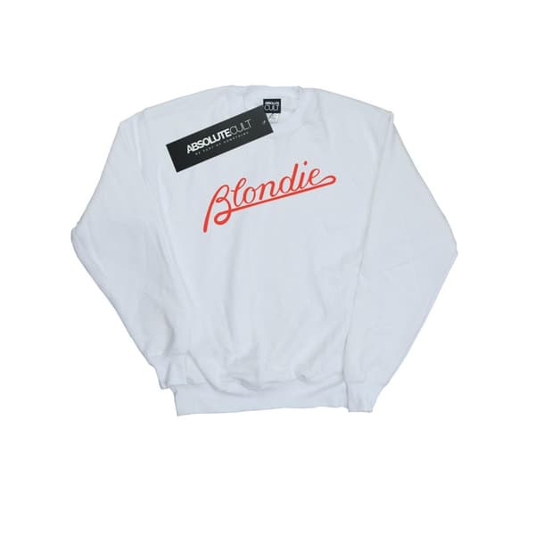 Blondie Sweatshirt med Lines-logga - dam/dam White XXL