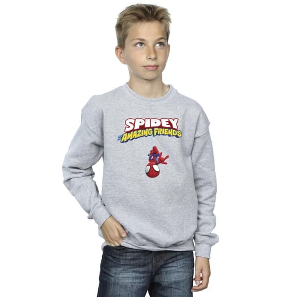 Marvel Boys Spider-Man Hanging Upside Down Sweatshirt