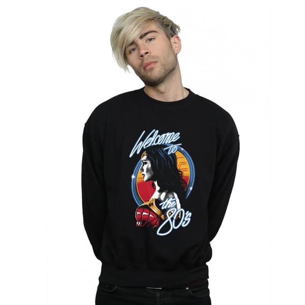 DC Comics Mens Wonder Woman 84 Welcome To The 80s Sweatshirt