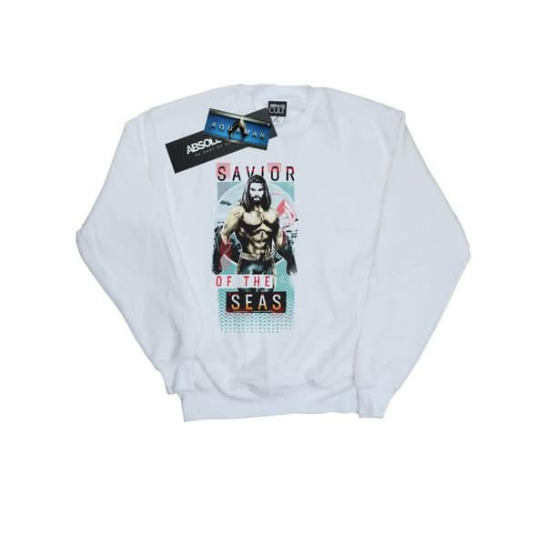 DC Comics Mens Aquaman Saviour Of The Seas Sweatshirt